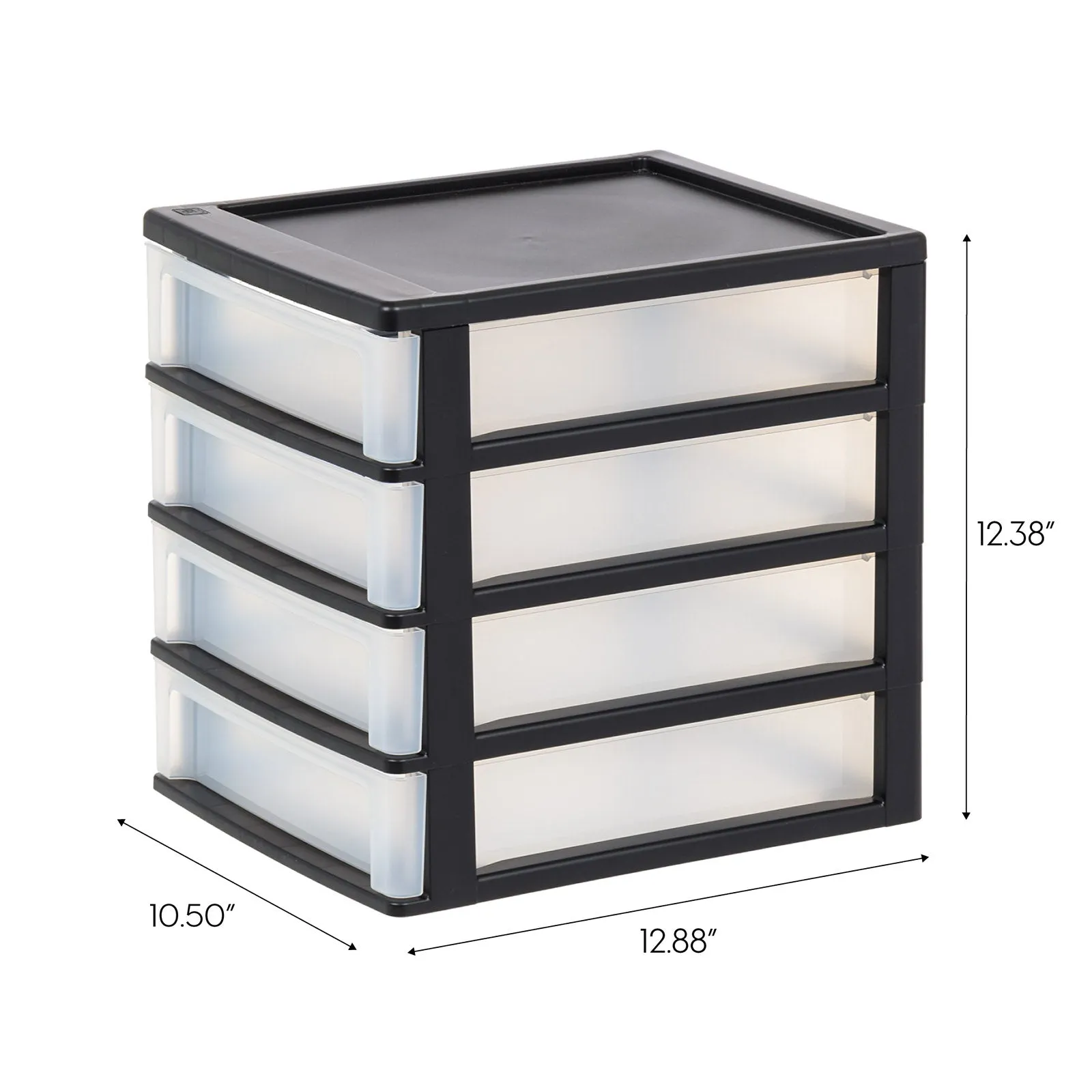 4- Drawer Desktop Storage Unit, White Pack of 2