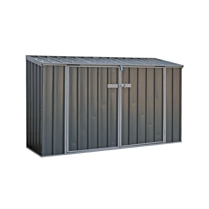 Absco 2' 6" x 7' 4" Pent Bike Store Steel Grey - Classic