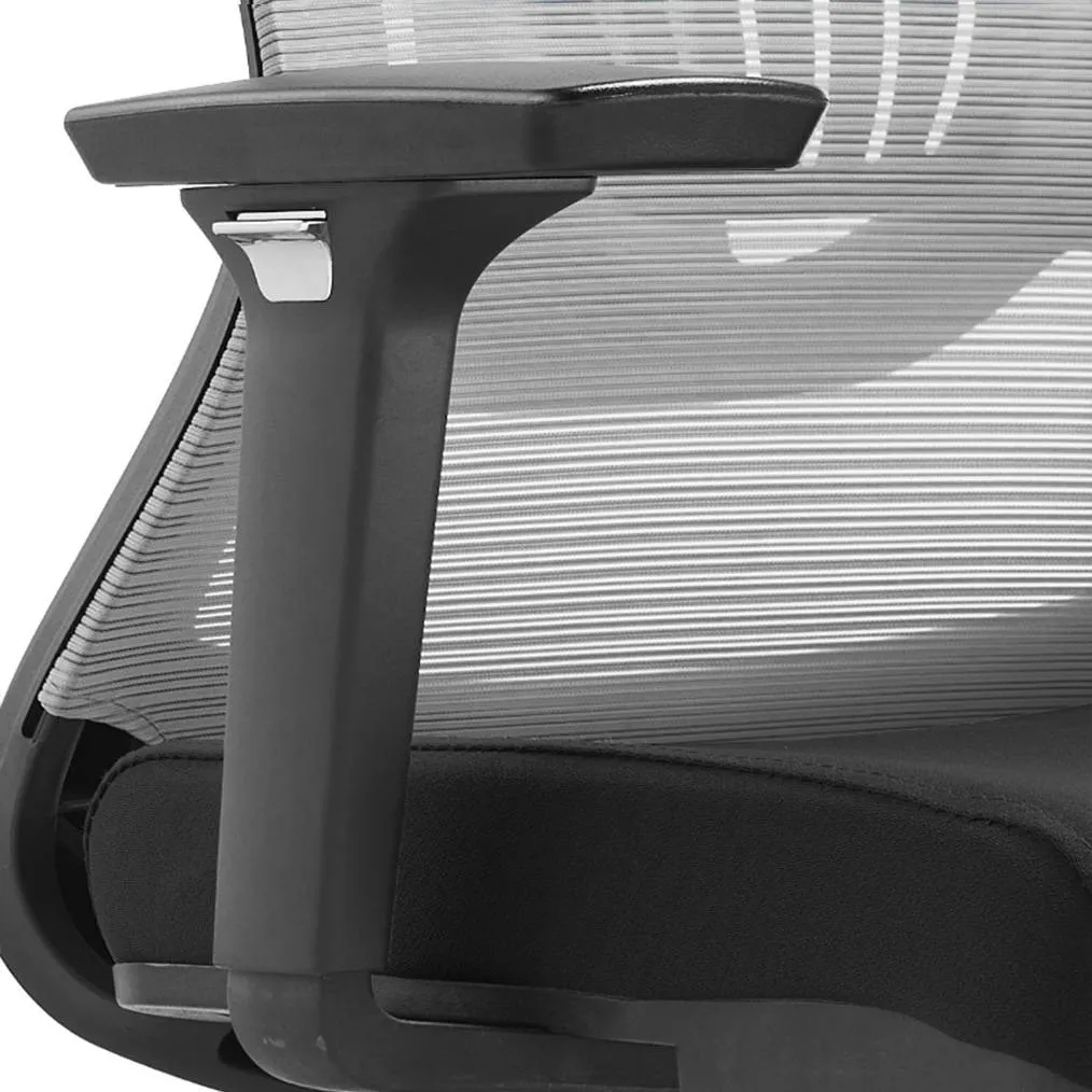 Adorit Series Ergonomic Office Chair with Mesh Back and Upholstered Seat