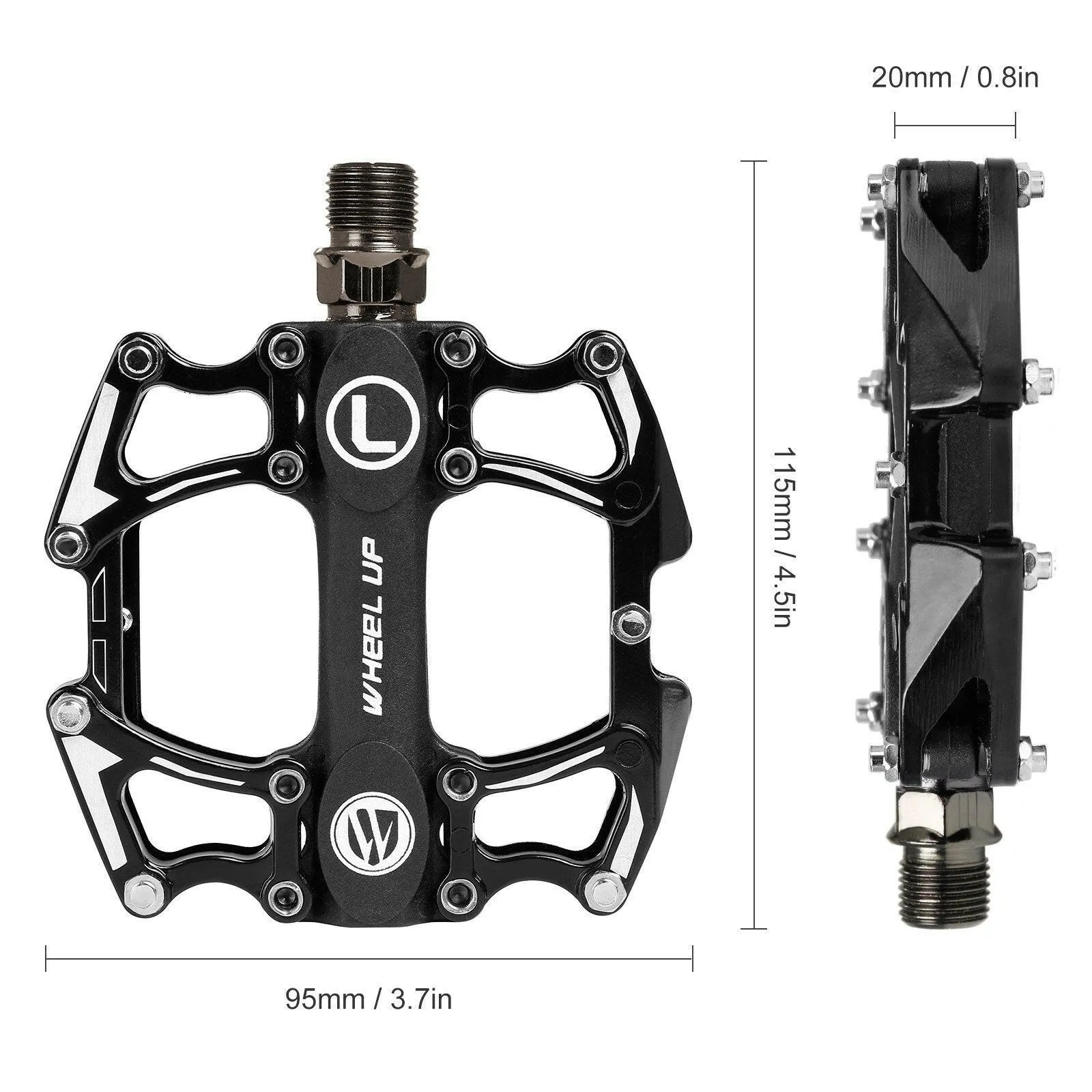 Aluminum Alloy Bicycle Pedal Cycling Pedal Mountain Bike Pedal Durable Foot Pedal Accessories