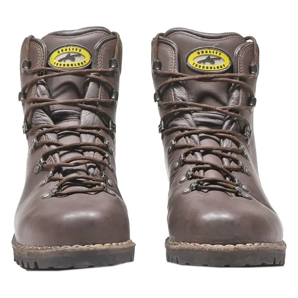 ANDREW Hiking Boots Brown Leather Mens UK 12