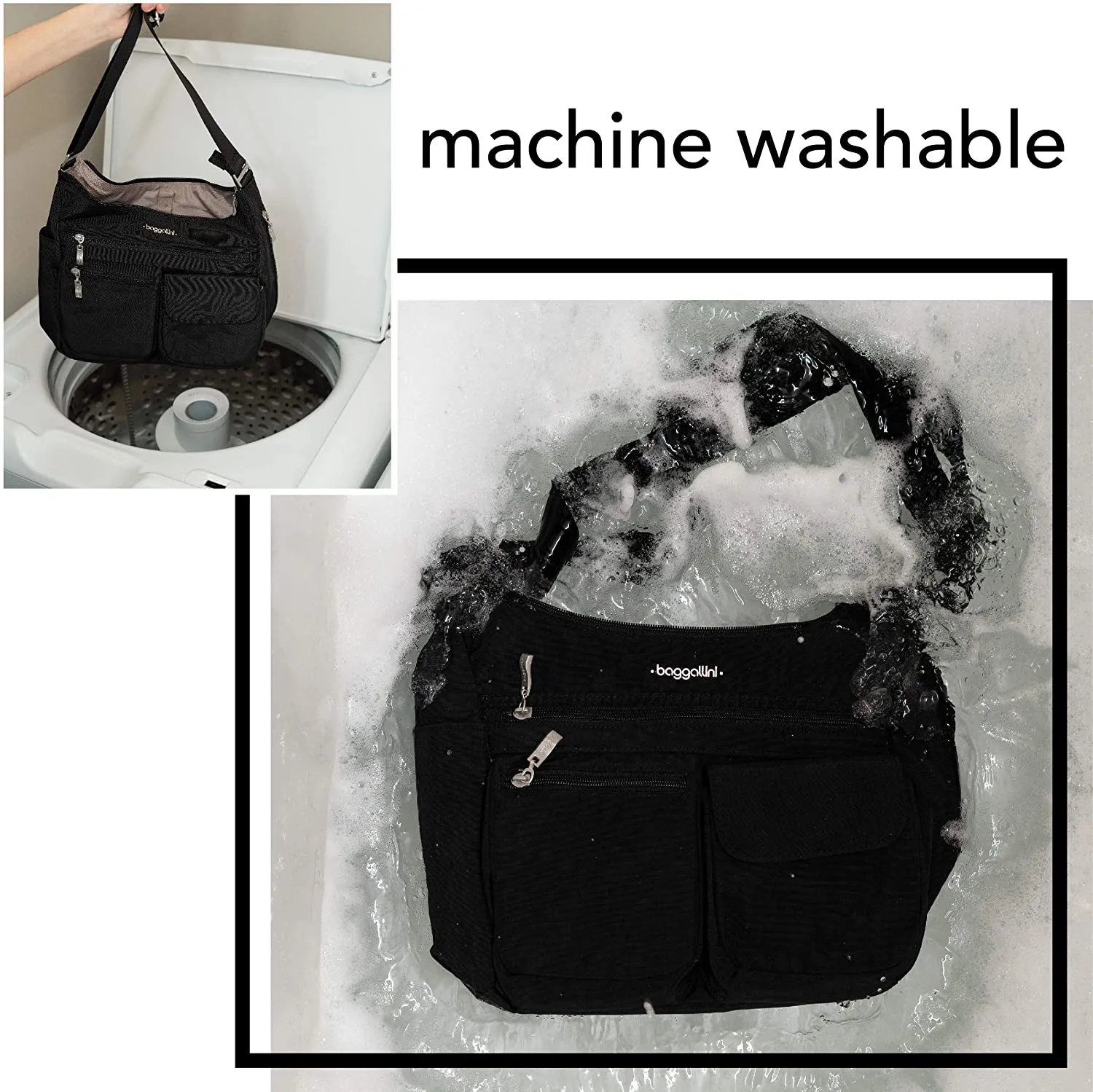 Baggallini Top Zip Flap Crossbody