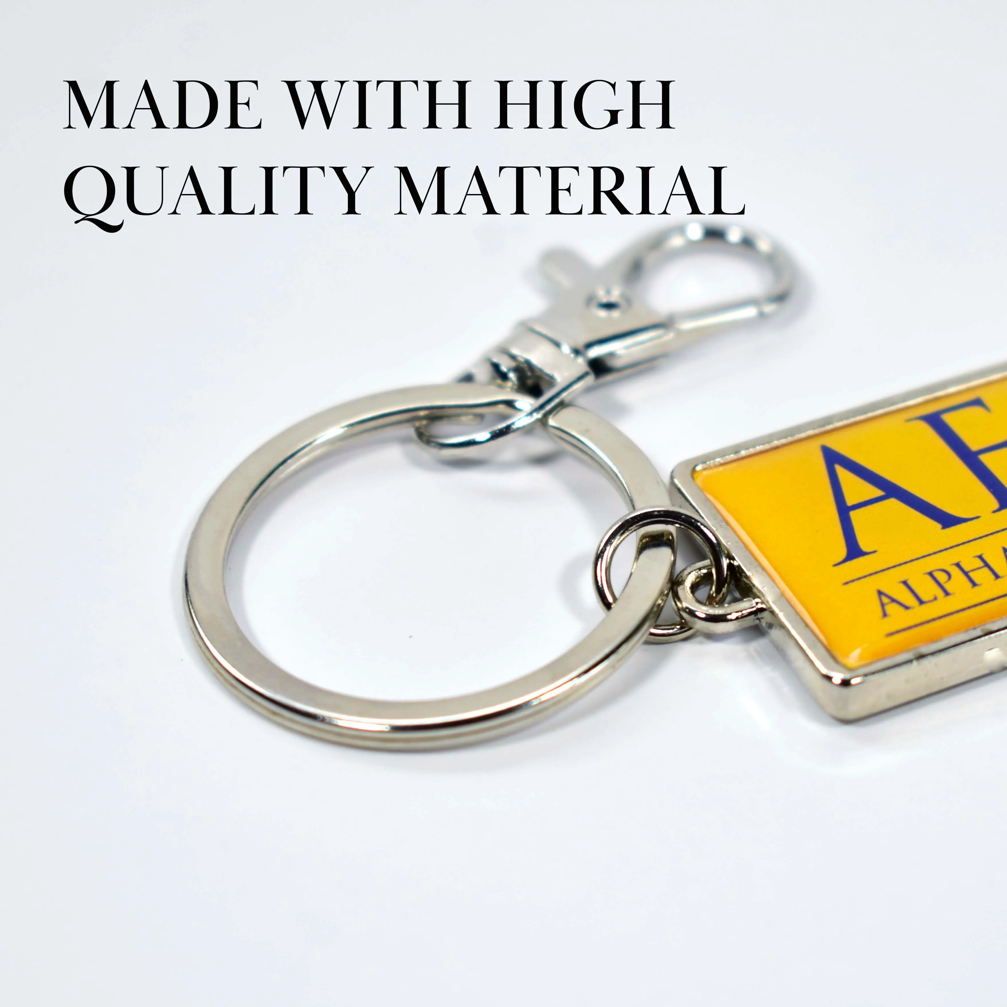 Beta Theta Pi Fraternity Keychain with Flat Bottle Opener