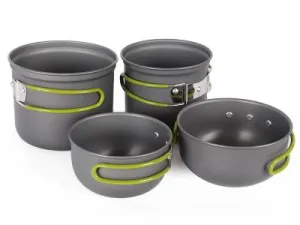 Camping Hiking Camping Cooking Pot Set 4pcs