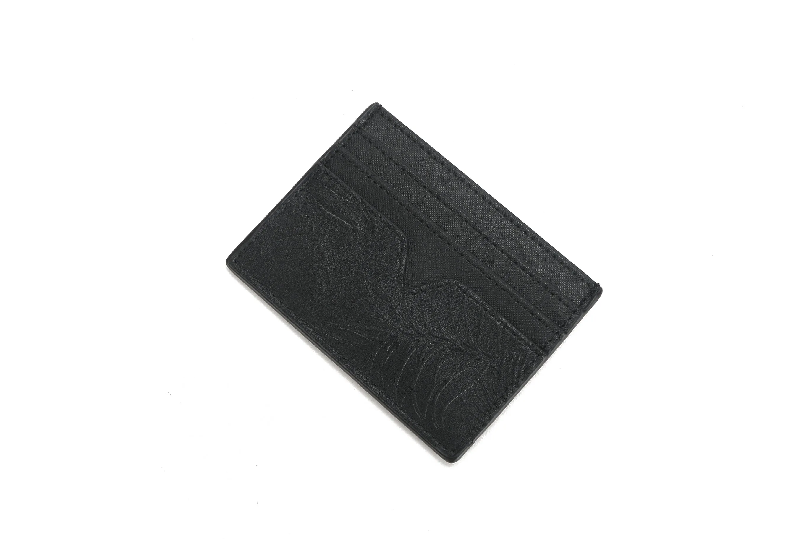 Card Case Meilany Lehua Embossed Black
