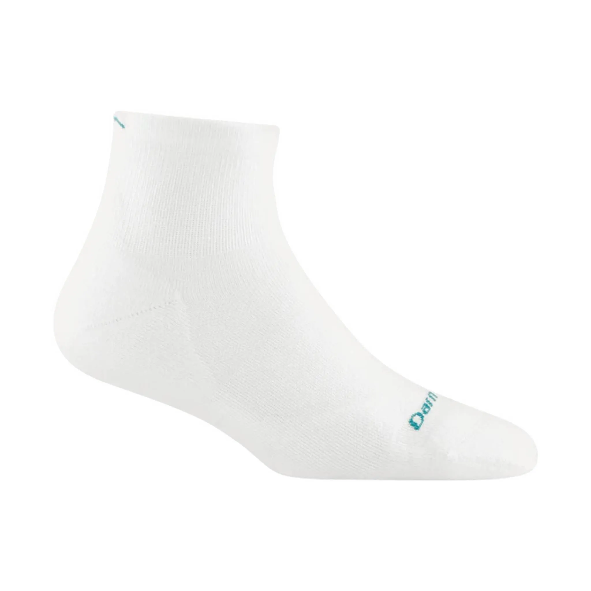 Darn Tough Vermont Women's Run Quarter Ultra Lightweight Running Sock - White