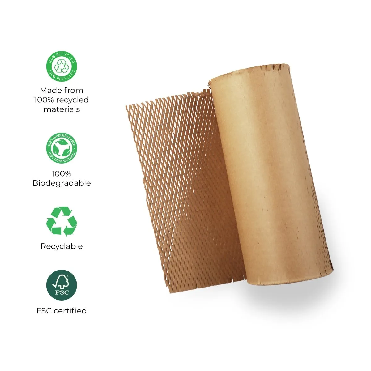 Eco-friendly Honeycomb Paper Bubble Wrap | (50M X15")