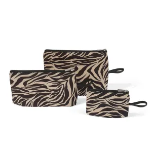 Eco Packing Pouch Trio - Zebra