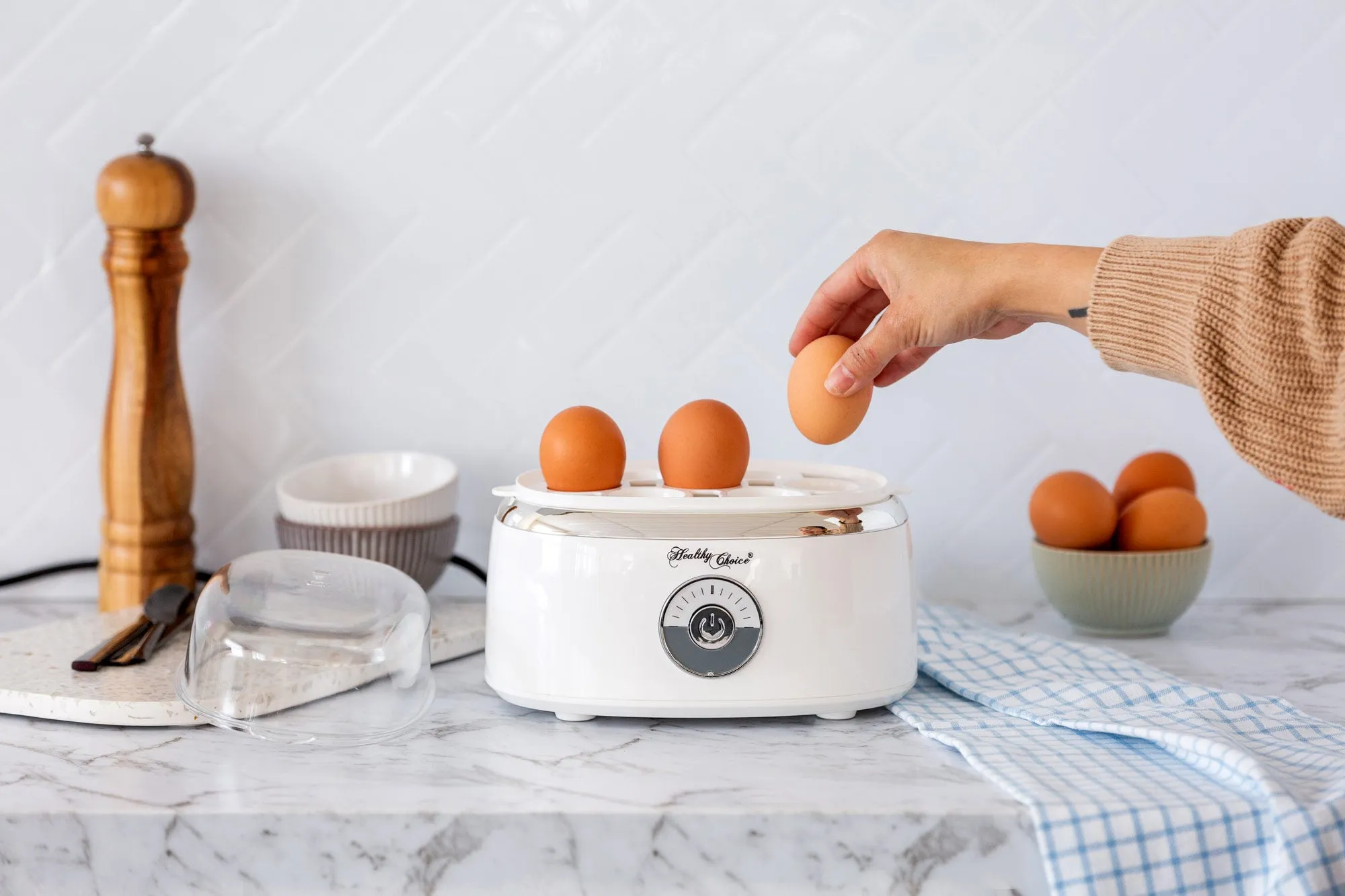 Electric Egg Steamer, Fits 7 Eggs & Cooks Perfectly