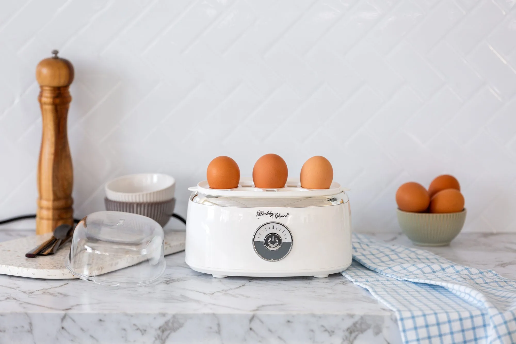 Electric Egg Steamer, Fits 7 Eggs & Cooks Perfectly