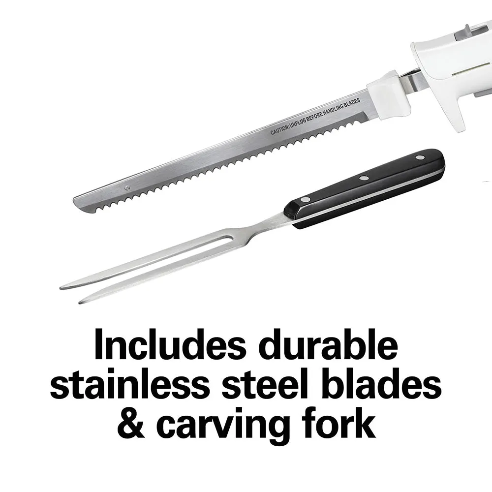 Electric Knife Set with Fork and Case 74251