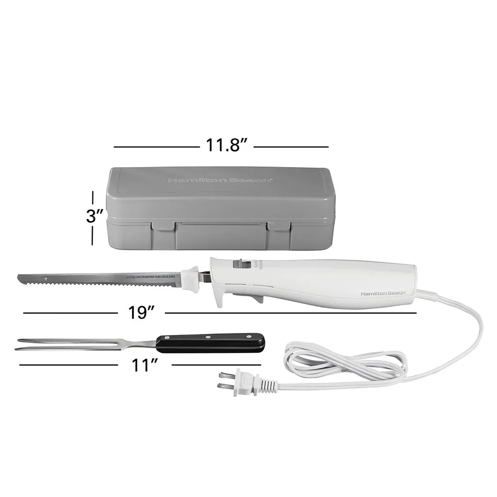 Electric Knife Set with Fork and Case 74251