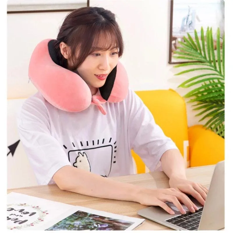 Ergonomic Memory Foam U Shaped Neck Pillow for Ultimate Travel and Home Comfort