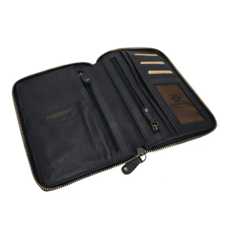 Hazen Leather Passport Wallet