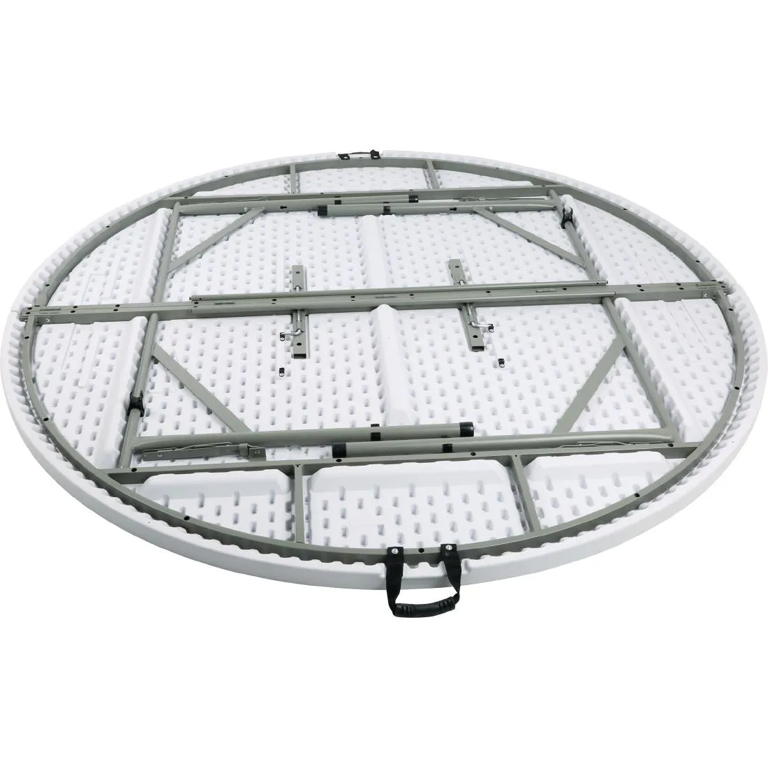 HC270 Bolero Round PE Centre Folding Table White 6ft (Single)