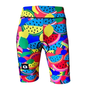 High Waist LADIES Cycling Shorts - Melons