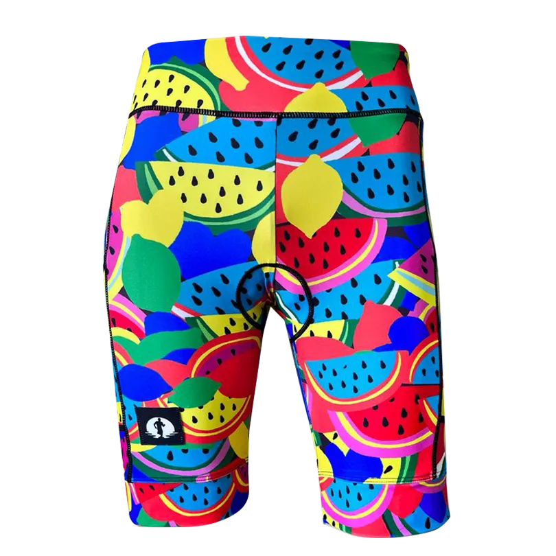 High Waist LADIES Cycling Shorts - Melons