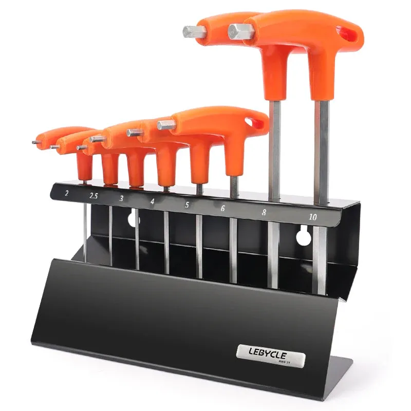 LeBycle 2.5/3/4/5/6/8/10MM Hexagonal Brackets Bike Shop Wrench Storage Bracket Bicycle Hexagonal Tools