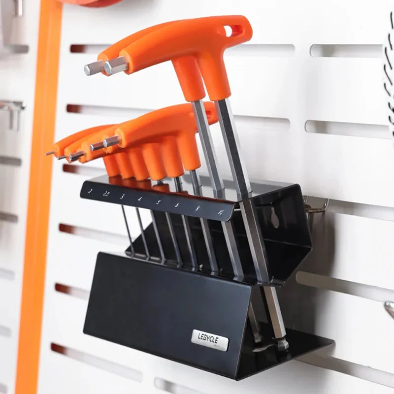 LeBycle 2.5/3/4/5/6/8/10MM Hexagonal Brackets Bike Shop Wrench Storage Bracket Bicycle Hexagonal Tools