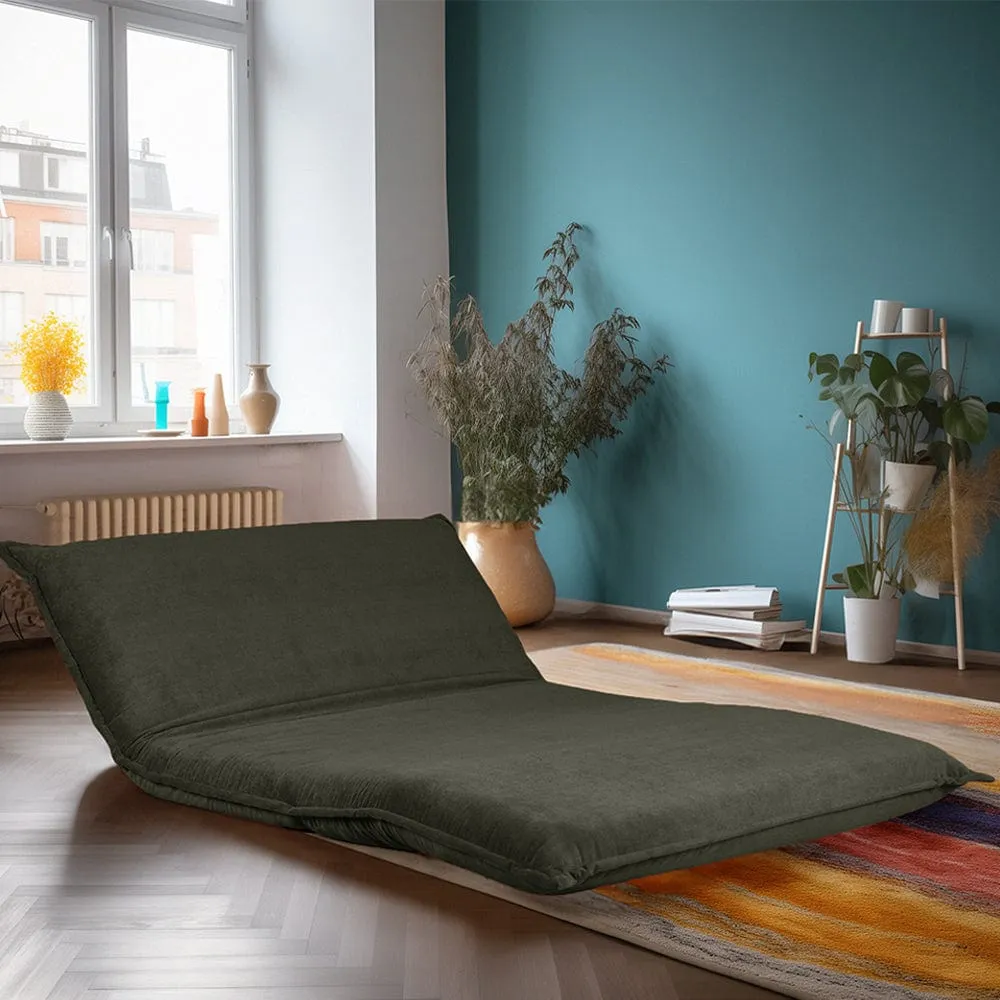 Lola Corduroy Foldable Sofa Bed with Pillows