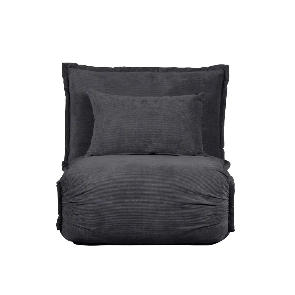 Lola Corduroy Foldable Sofa Bed with Pillows