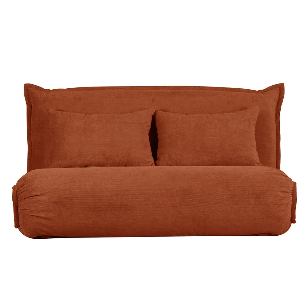 Lola Corduroy Foldable Sofa Bed with Pillows