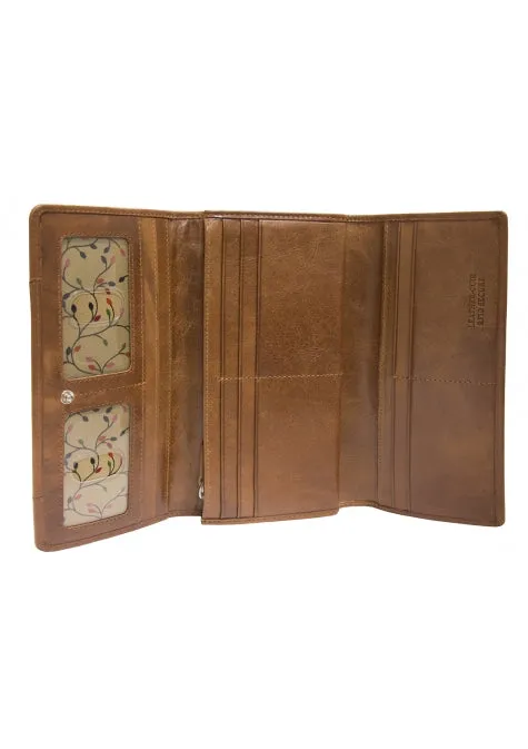 Mancini Casablanca Ladies' RFID Secure Trifold Wallet