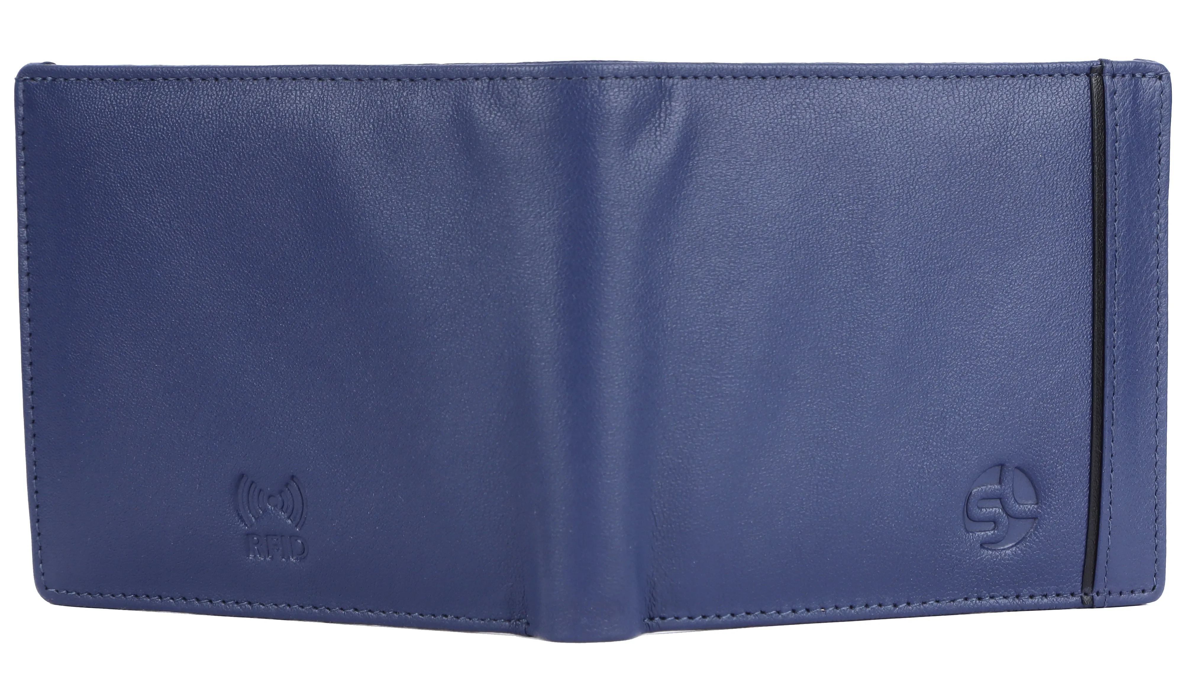 MENS LEATHER WALLET (RFID) 93710 (BLUE)