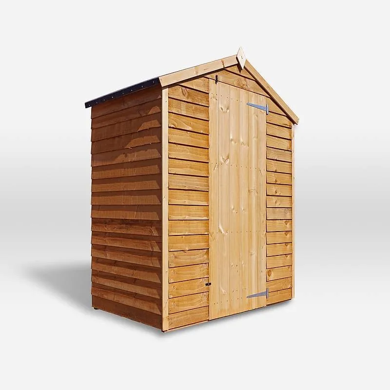 Mercia 5' 2" x 2' 9" Apex Shed - Budget Dip Treated Overlap