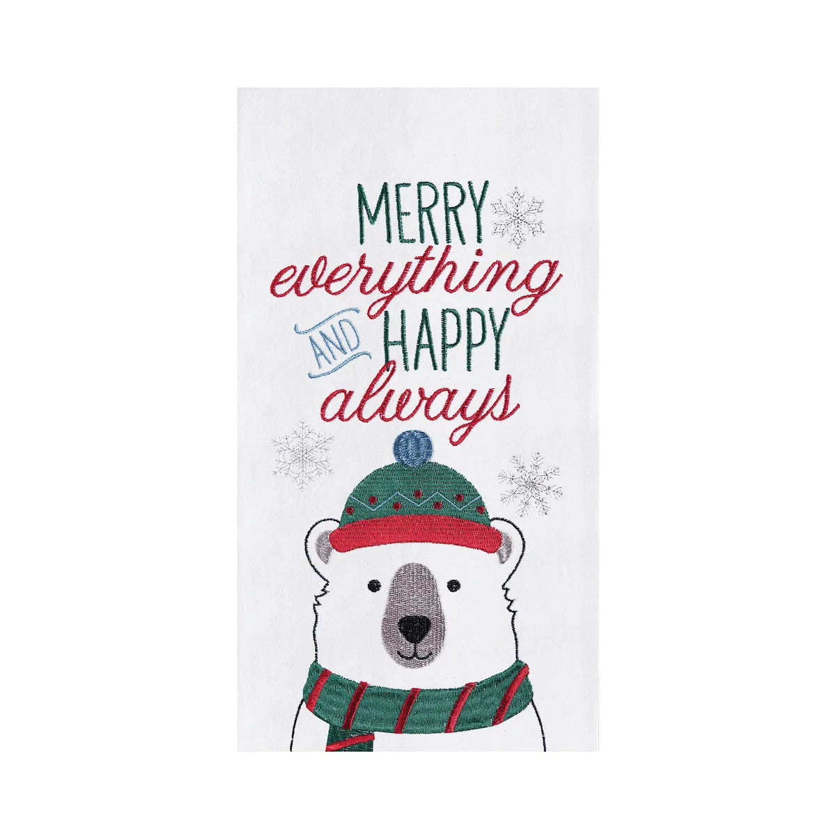 Merry Everything Polar Bear Kitchen Towel