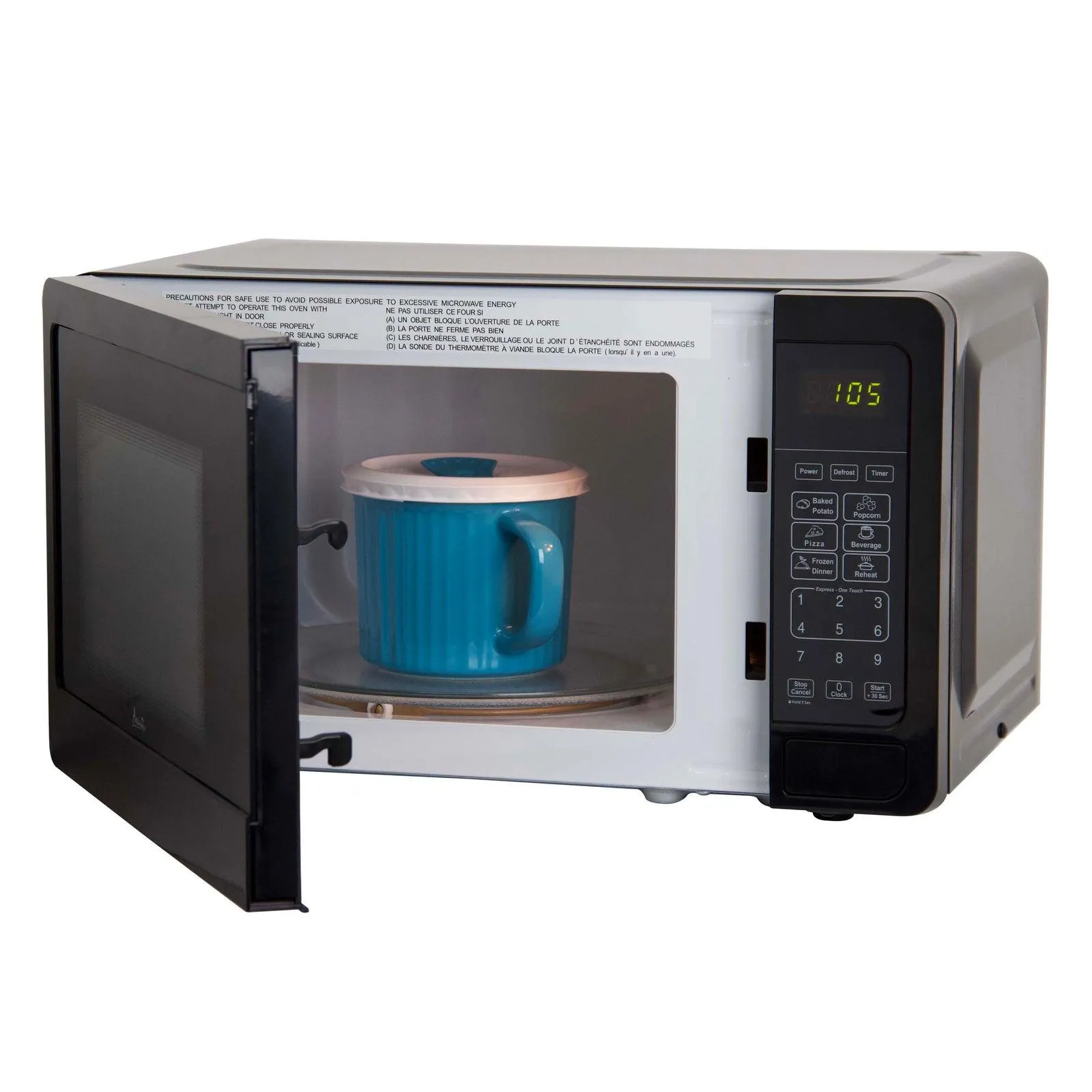 MT7V1B Avanti Countertop Microwave Oven, 0.7 cu. ft. - Black / 0.7 cu. ft.