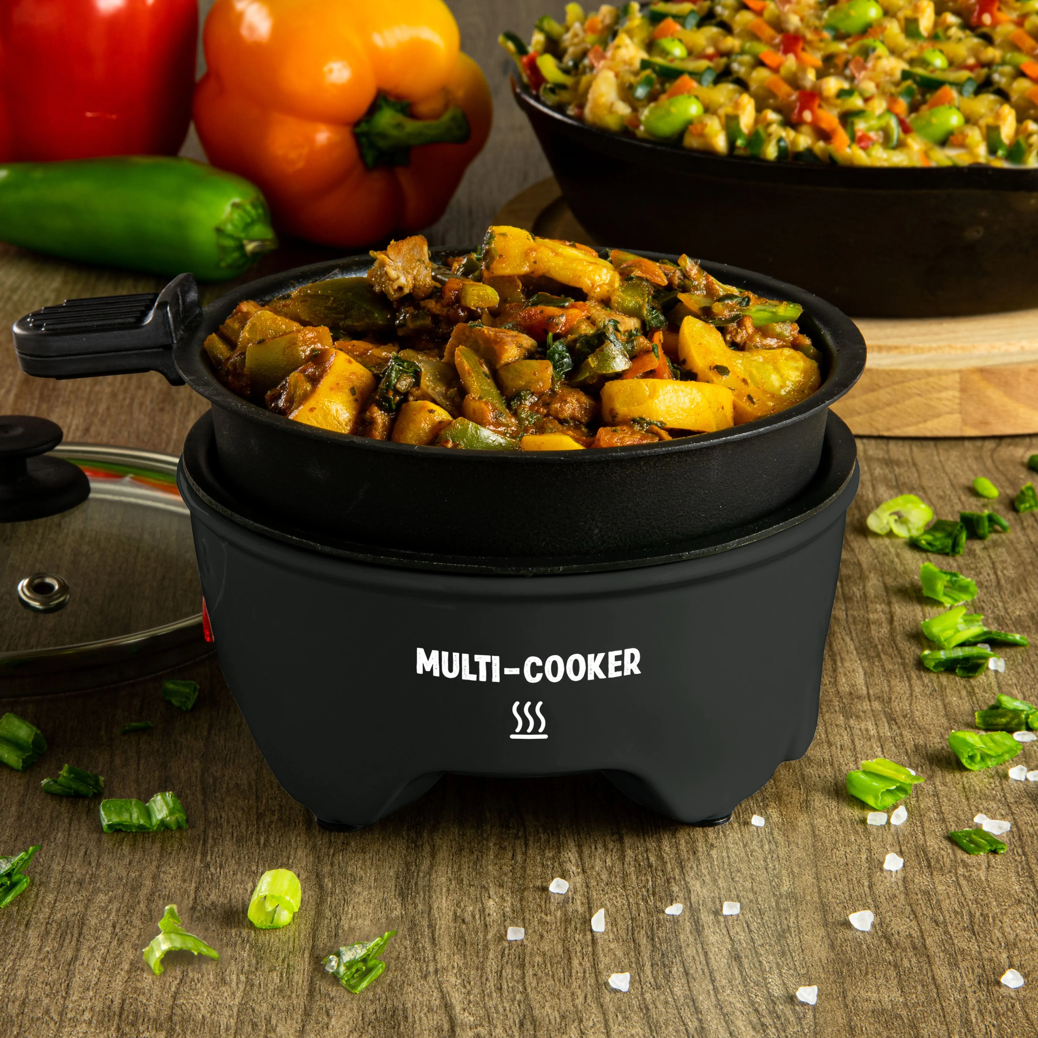 My Keto Kitchen Electric Personal Multi-Cooker, Blackberry