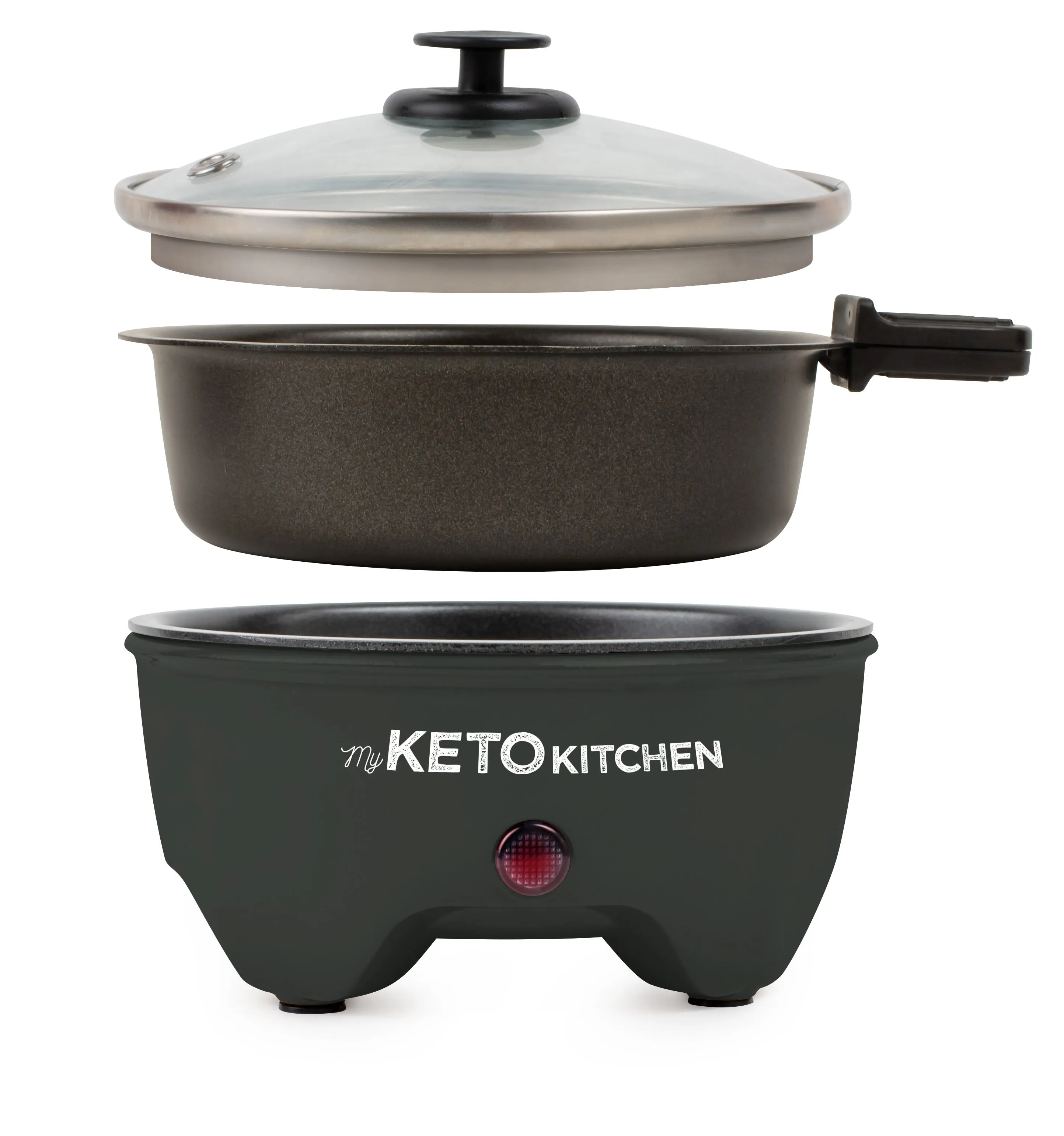 My Keto Kitchen Electric Personal Multi-Cooker, Blackberry