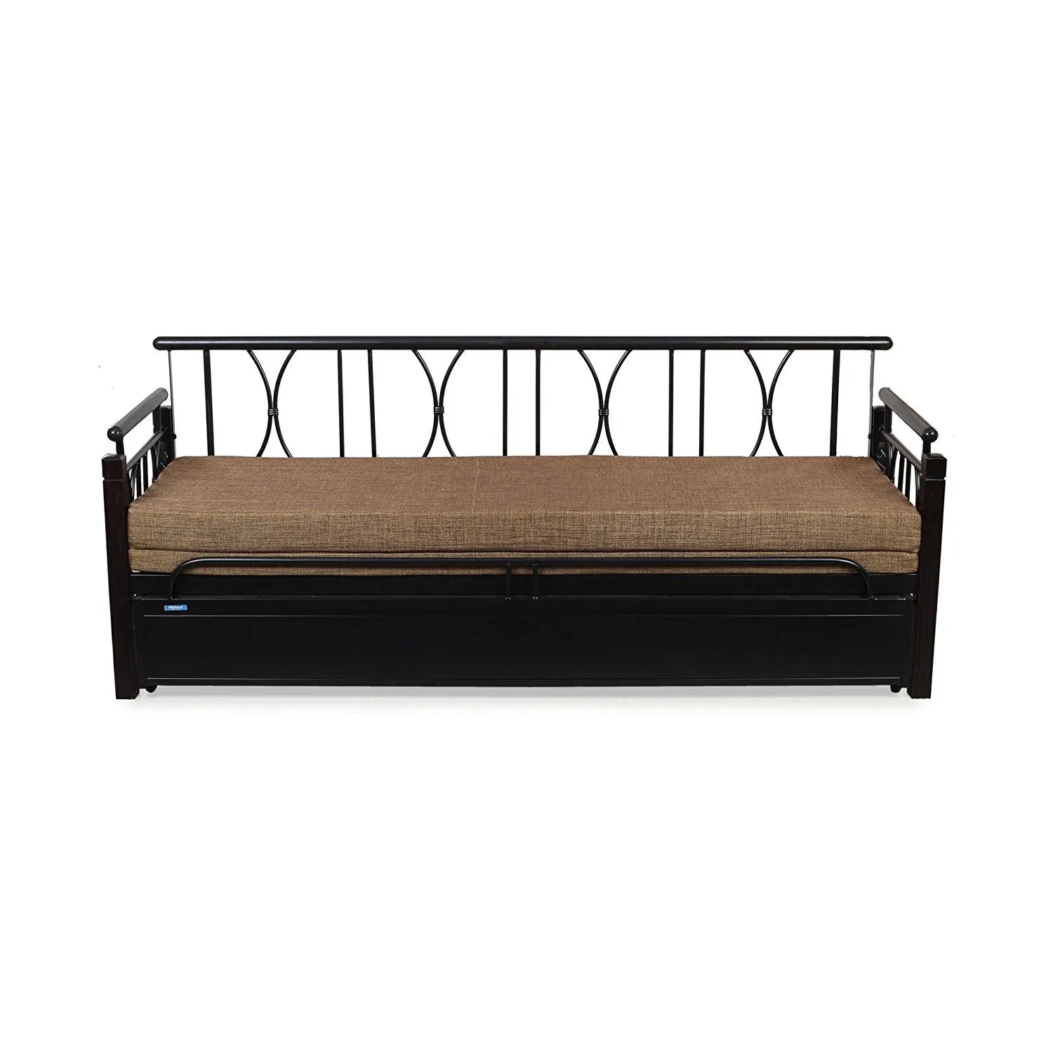 Nilkamal Flint Two Seater Sofa cum Bed (Black)