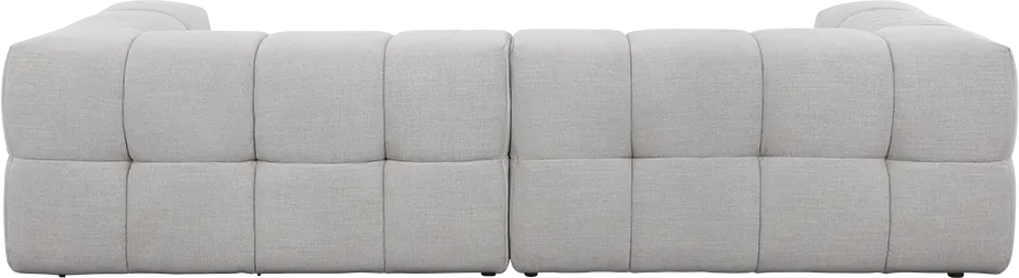 Omega Modular Sofa - 2 Piece - Grey Chenille