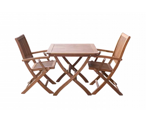 Outdoor Compact Folding Table and Chair Set (2-Pieces)