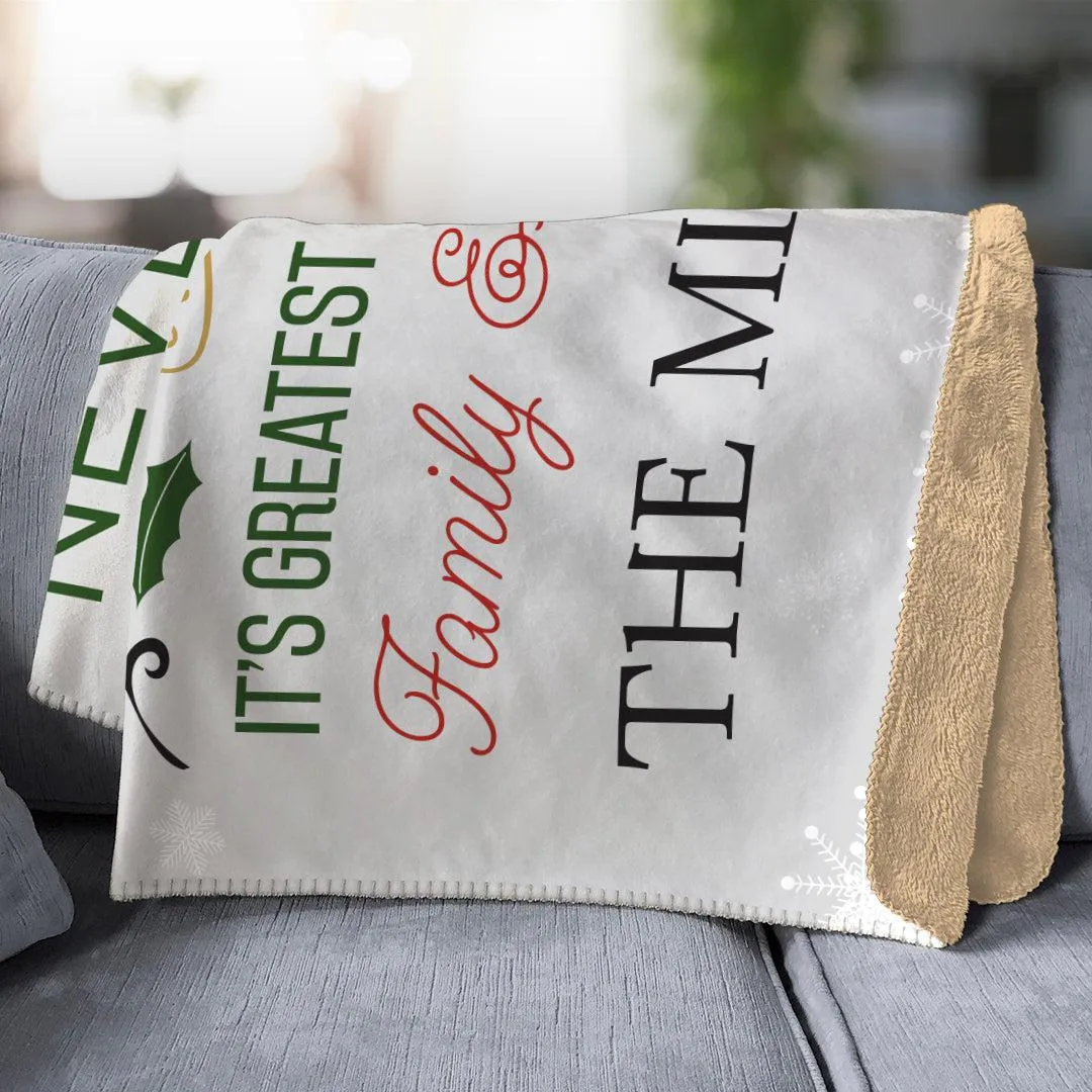 Personalized Magic of Christmas Sherpa Blanket