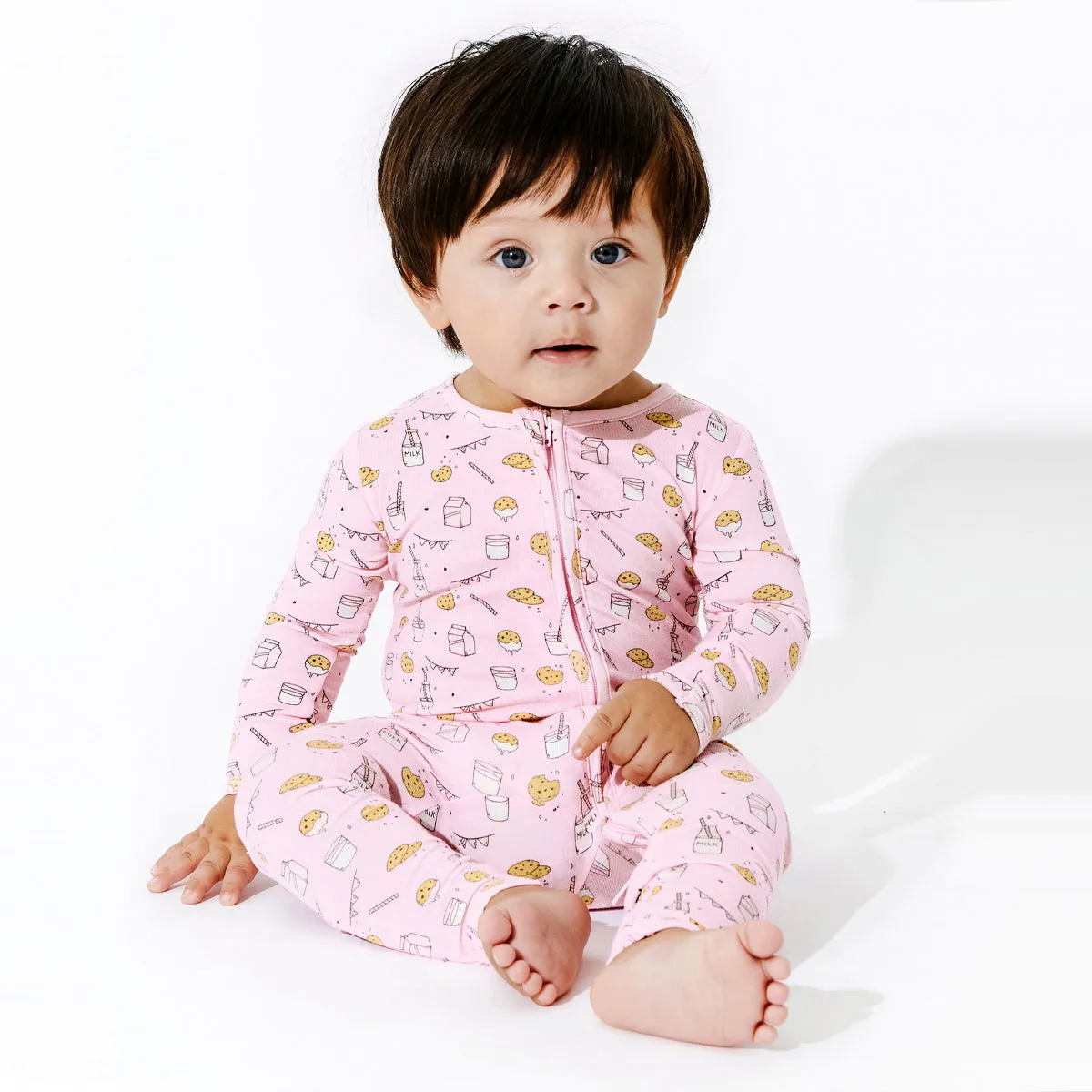 Pink Holiday Wonderland Bundle - Bamboo Convertible Footies