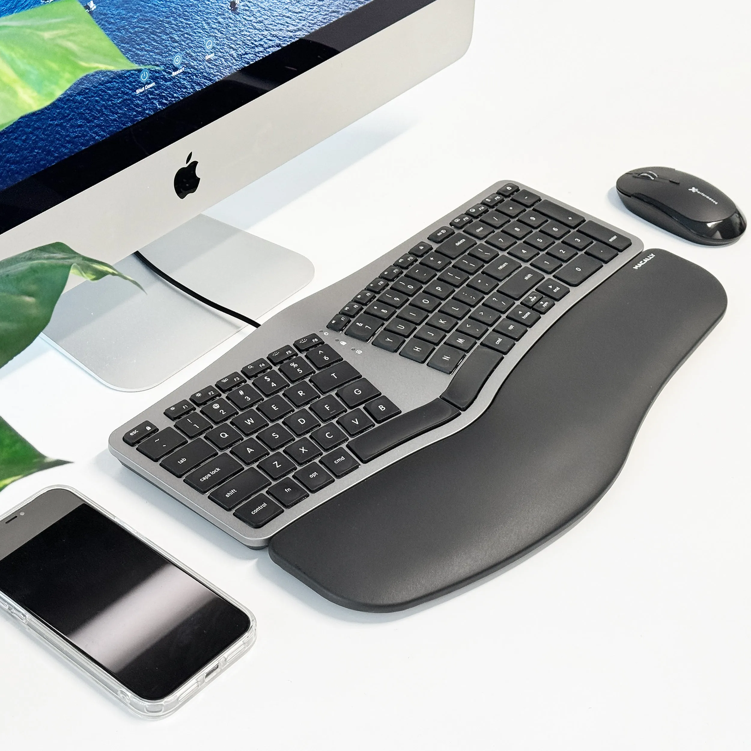 Premium Ergonomic Keyboard for Mac USB Devices | Backlit Keys & Split Layout