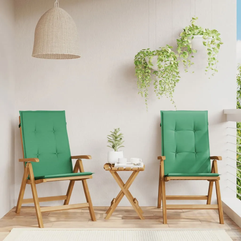 Reclining Patio Chairs with Cushions Outdoor Furniture Solid Wood Teak