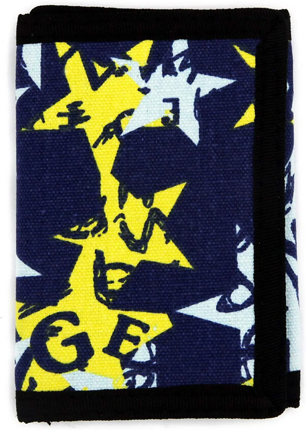 RFID Trifold Canvas Outdoor Sports Wallet for Kids - Front Pocket Wallet with Magic Sticker
