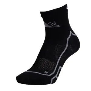 Run Quarter Lightweight Sock - Black