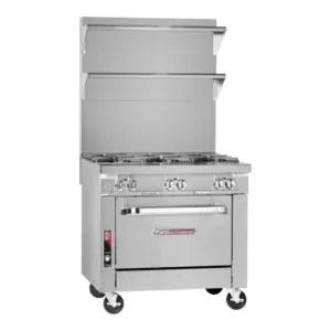 Southbend Platinum, P12N-B Gas Range 12” 2 Non-Clog Burners 70000 BTU