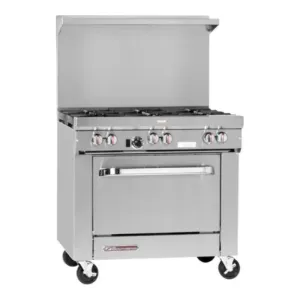 Southbend S36C S-Series, Gas Range , 36”, 6 Non-Clog Burners With Cabinet Base, 168000 Total Btu