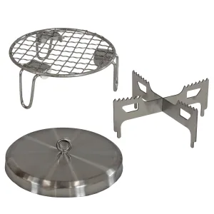 Sunnydaze 3-Piece Accessory Kit for Stainless Steel Smokeless Fire Pit - 5.5"