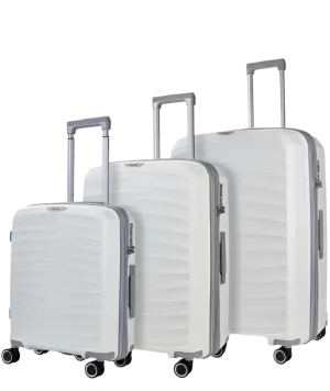 Sunwave Set of 3 Suitcases - White
