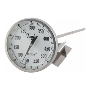 Taylor 6084J8 2” Dial Professional Deep Fry / Candy Thermometer, 50 - 550 F