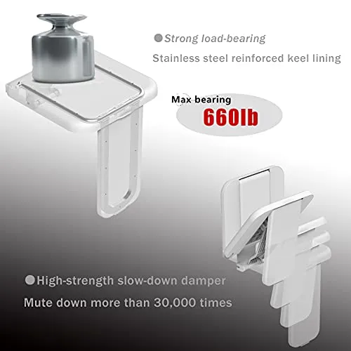 Wall Mounted Folding Shower Seat (660 LBS. Limit)