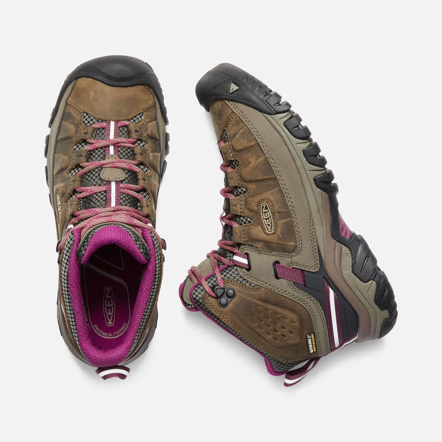 Women's Keen Targhee III Waterproof Mid in Boysenberry